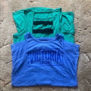 Victoria Sport Tank Tops - Green and Blue Bundle!